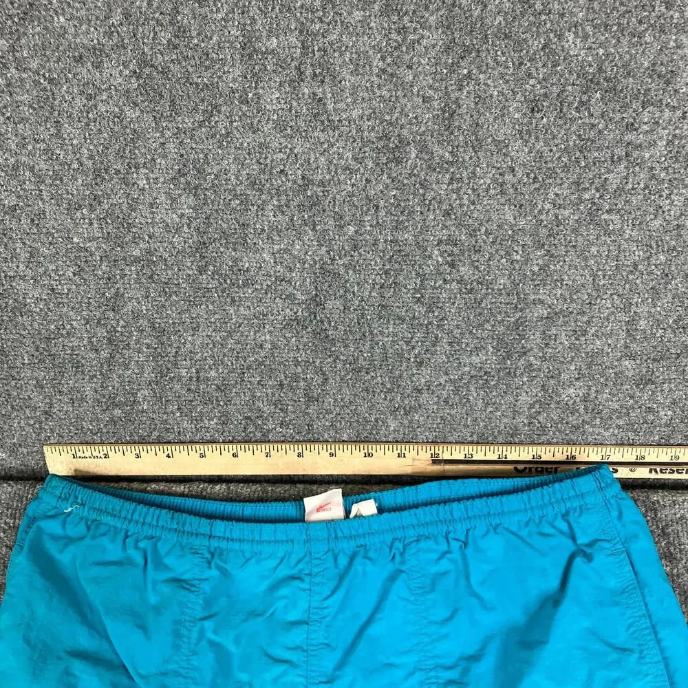 Nike Swim Trunks Mens M Teal Blue Lined Quick Dry Nylon Drawstring‎ Swim Shorts